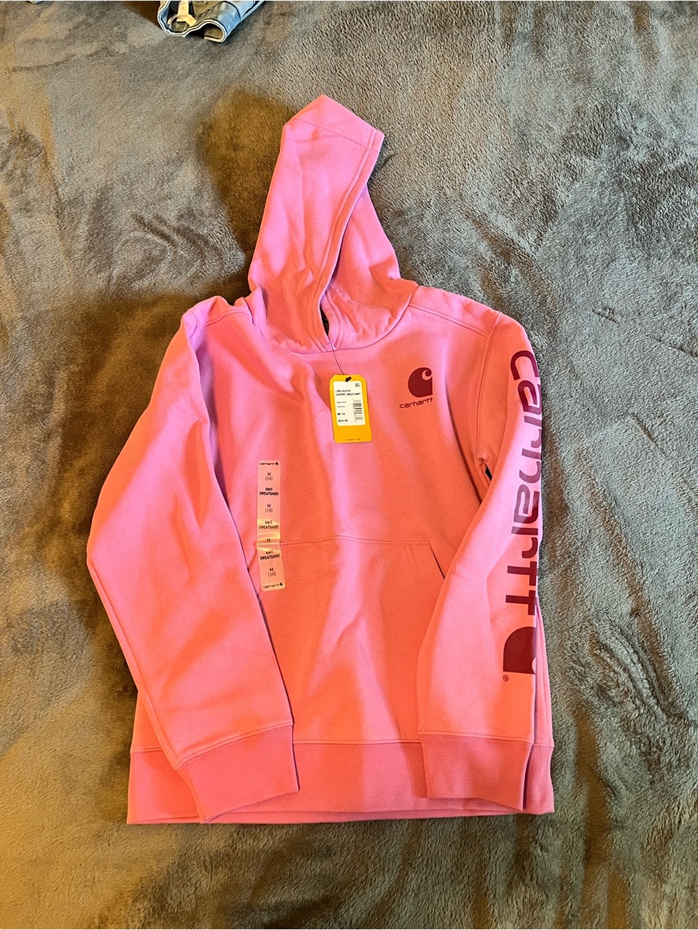 Carhartt Girls size M 10 Pink Hoodie